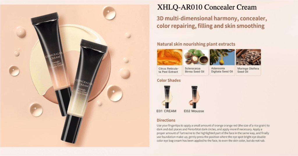 MetaCNBeauty Organic Makeup Concealer: XHLQ-AR010 Concealer Cream